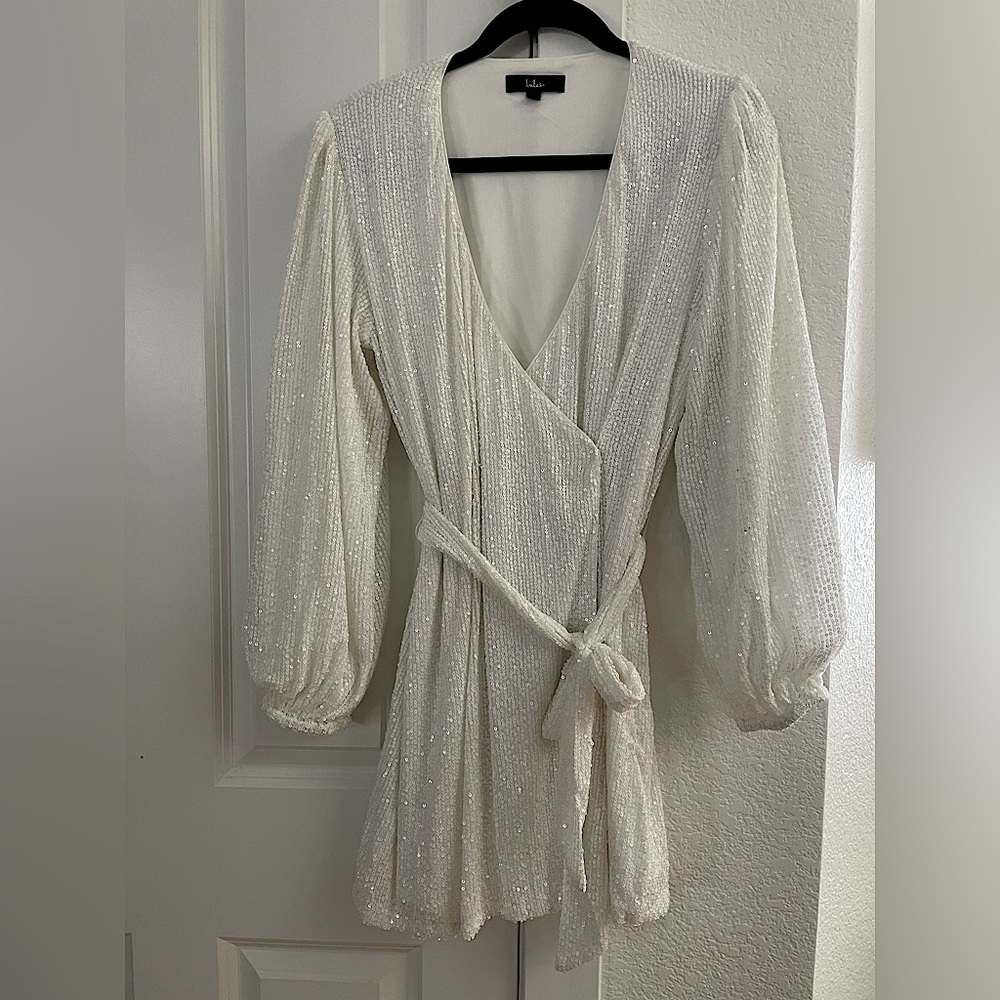 Lulu’s White Sequin Dress